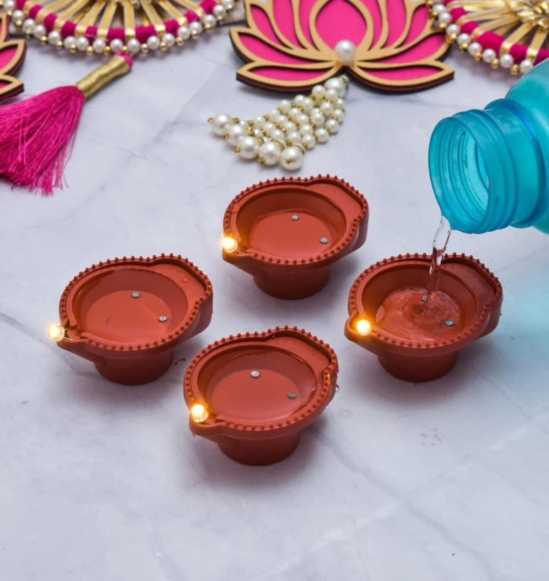 LED Water Sensor Diya  ( PACK OF 12 ₹599 )
