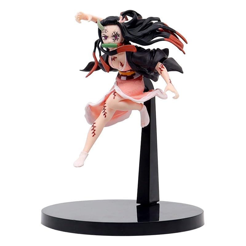 Blue Aura Demon Slayer Nezuko Action Figure Height