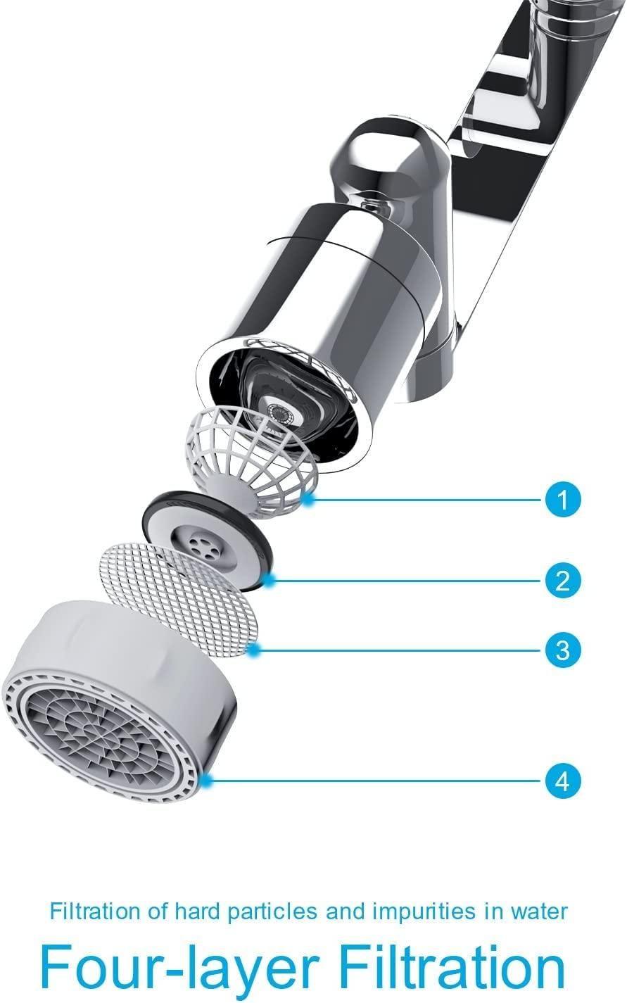 2 Mode Splash Filter Kitchen Tap Extended Faucet