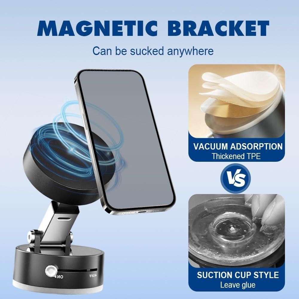 Vacuum Magnetic Suction Car Phone Holder
