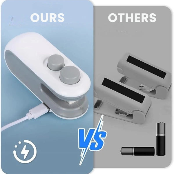 FreshLock™ – Portable Mini Sealer | No Preheating Needed | Airtight Seal