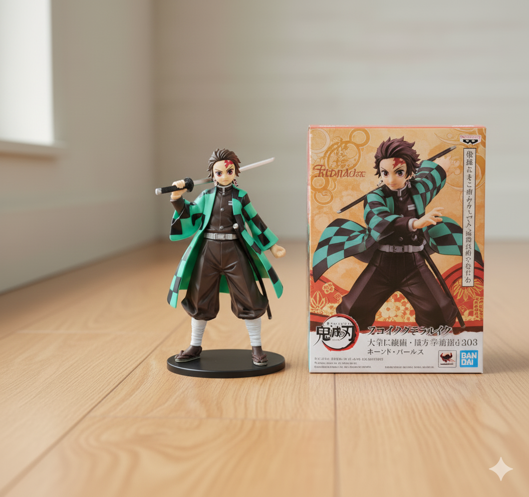Demon Slayer Anime Tanjiro Kamado Action Figure ( 18 Cm )