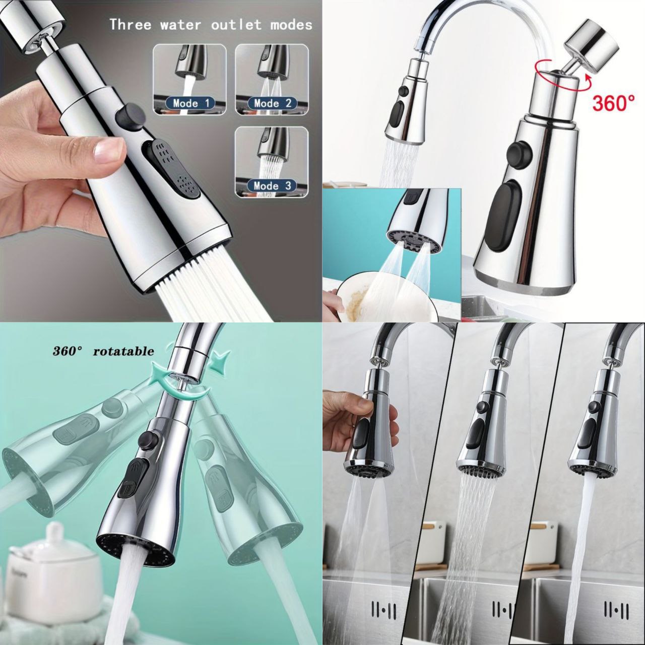 3in1 Faucet Splash Head