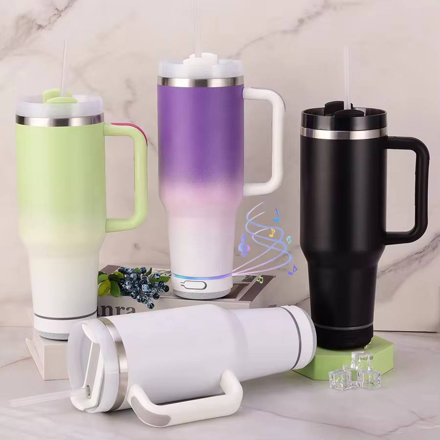 Hangyodon Tumbler with Handle & Steel Straw