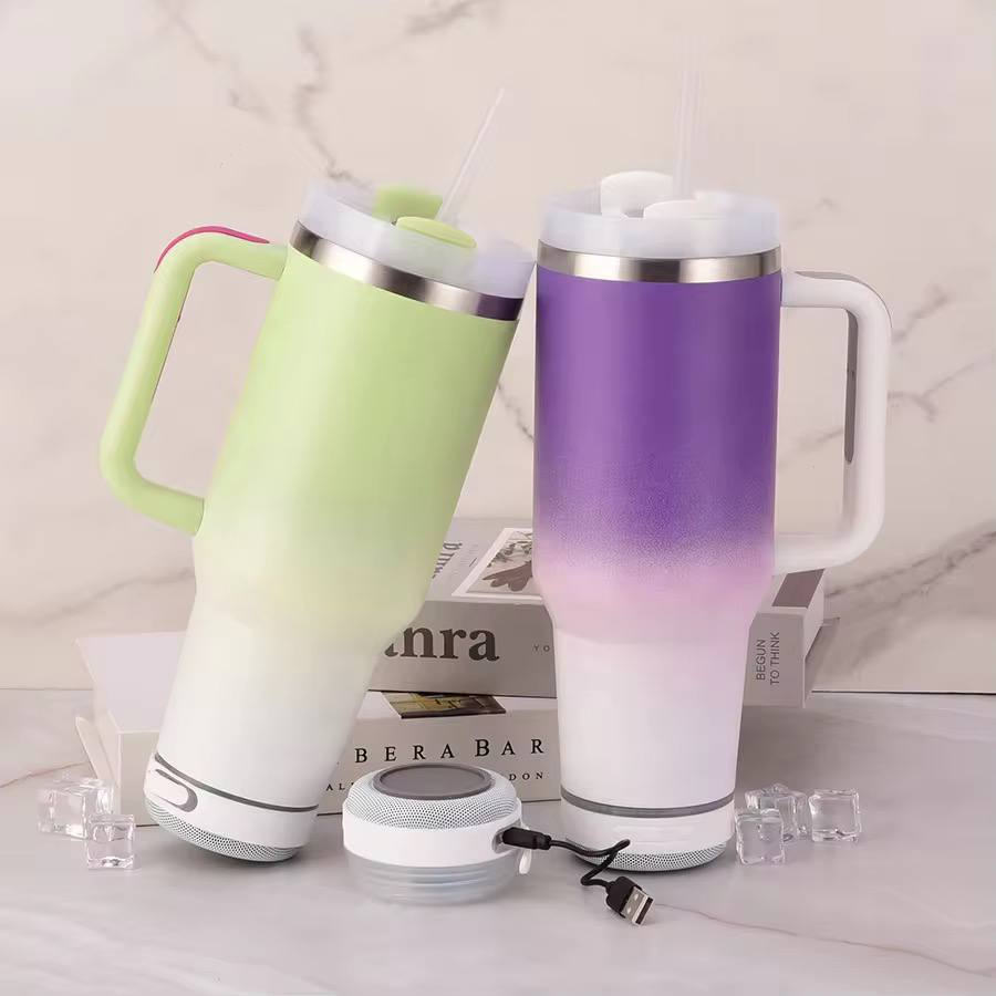 Hangyodon Tumbler with Handle & Steel Straw