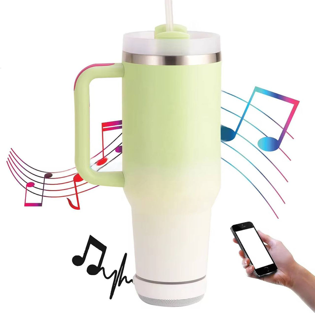 Hangyodon Tumbler with Handle & Steel Straw