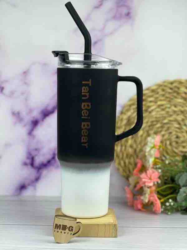 Tau Pei Bear Pink Ombre Water Tumbler Set