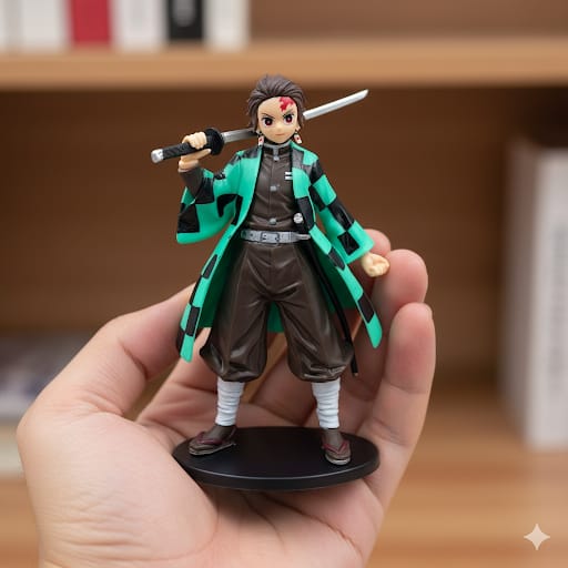 Demon Slayer Anime Tanjiro Kamado Action Figure ( 18 Cm )