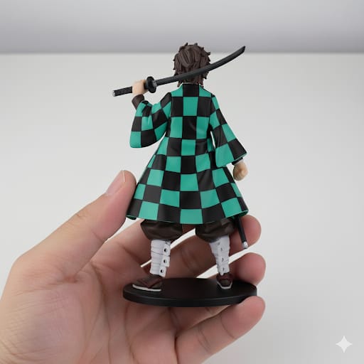 Demon Slayer Anime Tanjiro Kamado Action Figure ( 18 Cm )