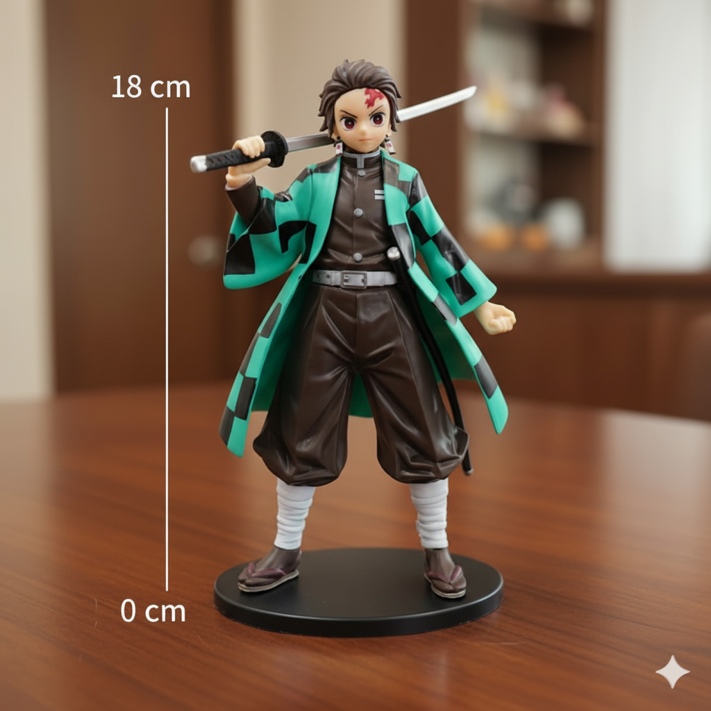 Demon Slayer Anime Tanjiro Kamado Action Figure ( 18 Cm )