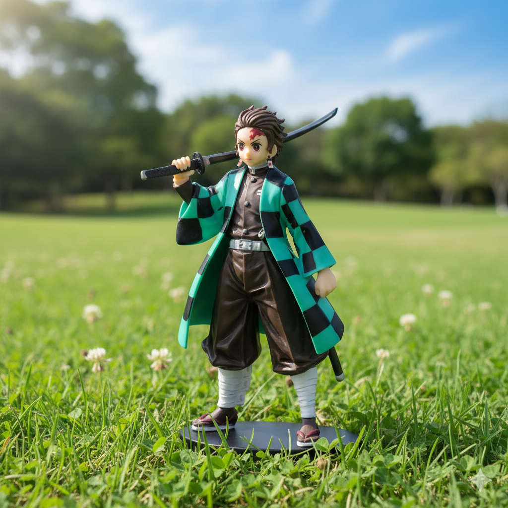 Demon Slayer Anime Tanjiro Kamado Action Figure ( 18 Cm )