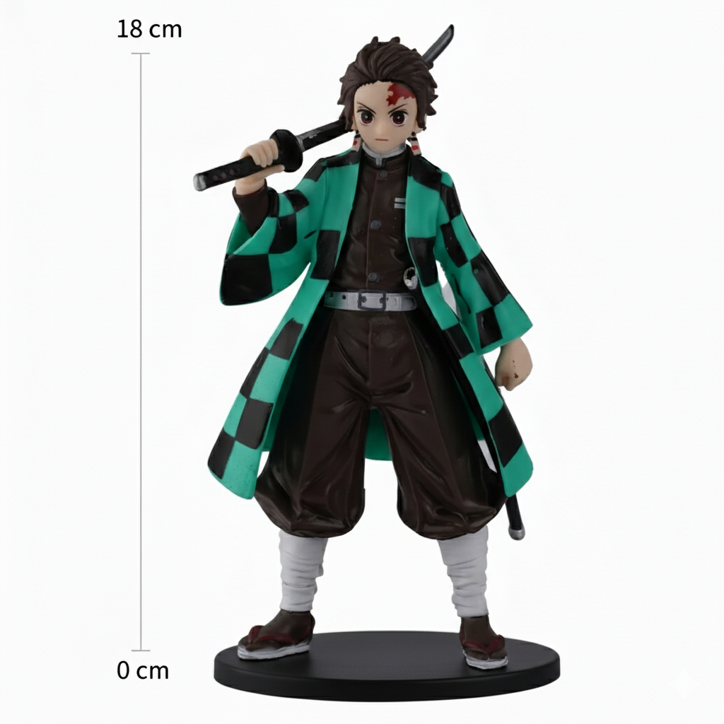 Demon Slayer Anime Tanjiro Kamado Action Figure ( 18 Cm )